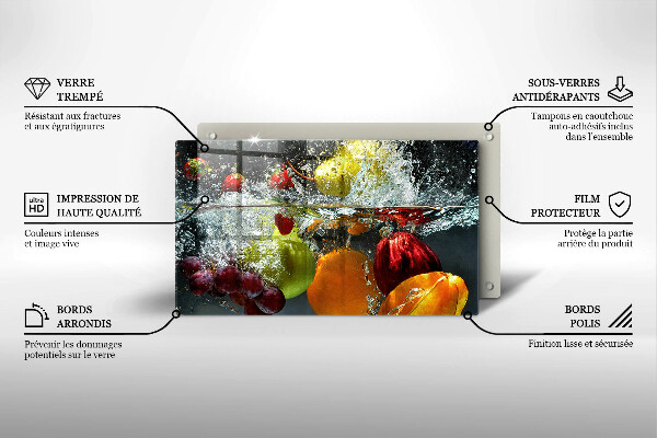 Kryt na varnou desku Šťavnaté ovoce ve vodě