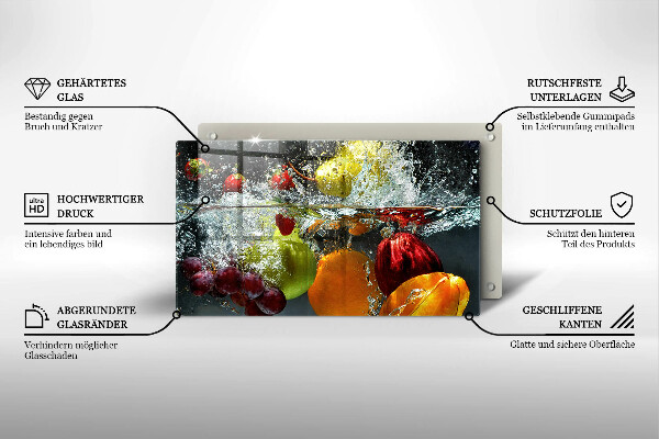 Kryt na varnou desku Šťavnaté ovoce ve vodě