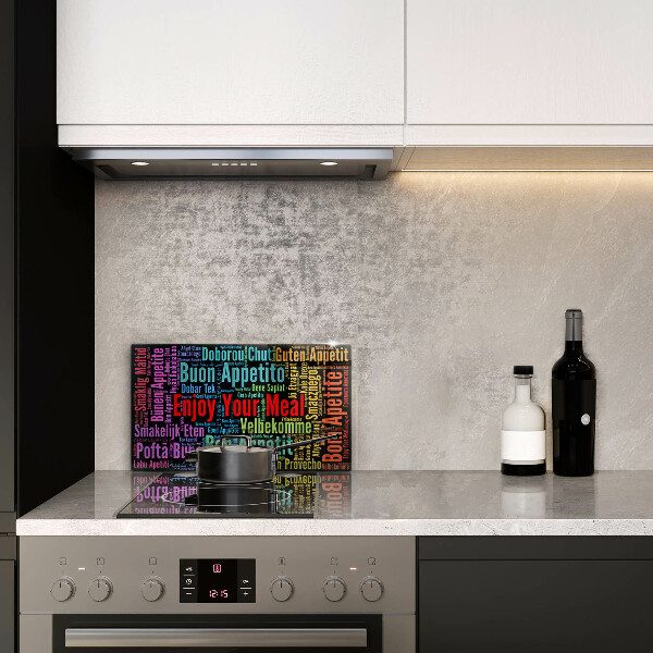 Kryt na varnou desku Titulky jazyky dobré chuti