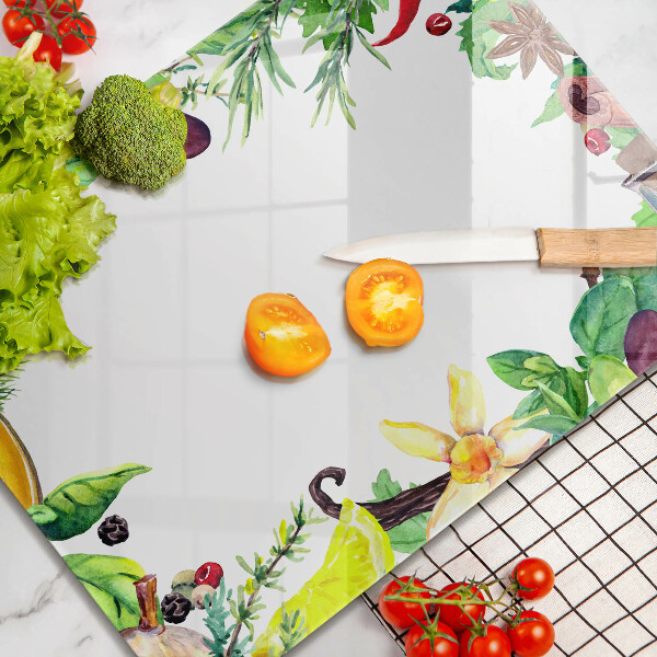 Sklo za sporák Malované jídlo