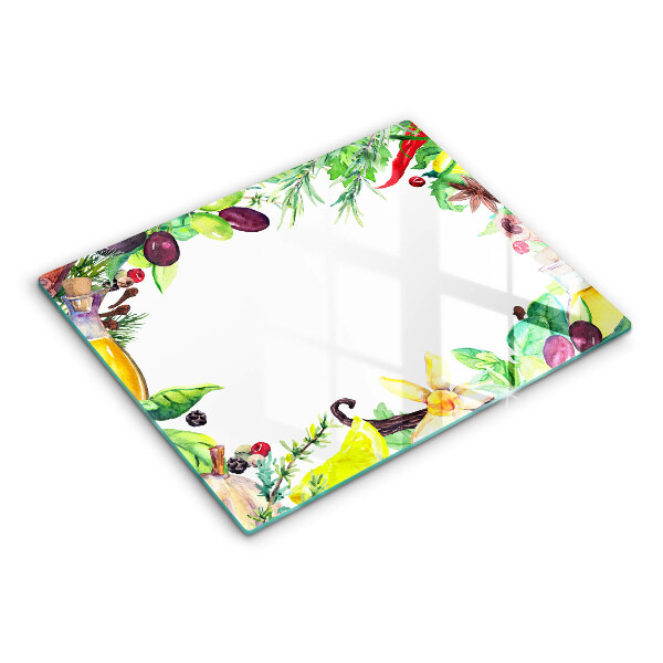 Sklo za sporák Malované jídlo