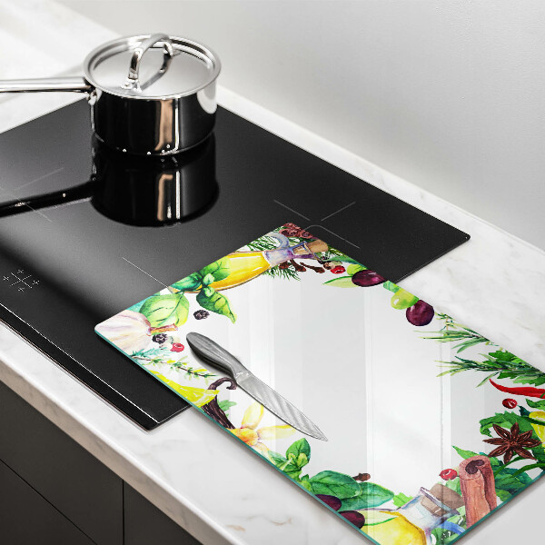 Sklo za sporák Malované jídlo