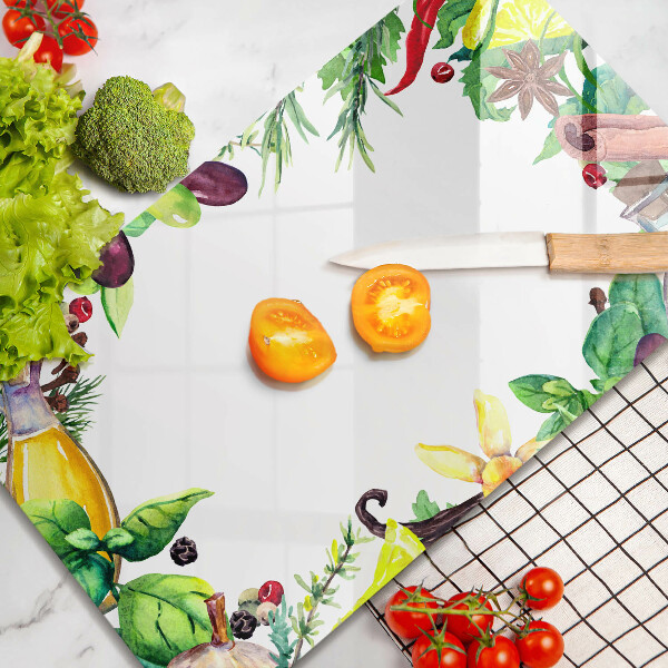 Sklo za sporák Malované jídlo