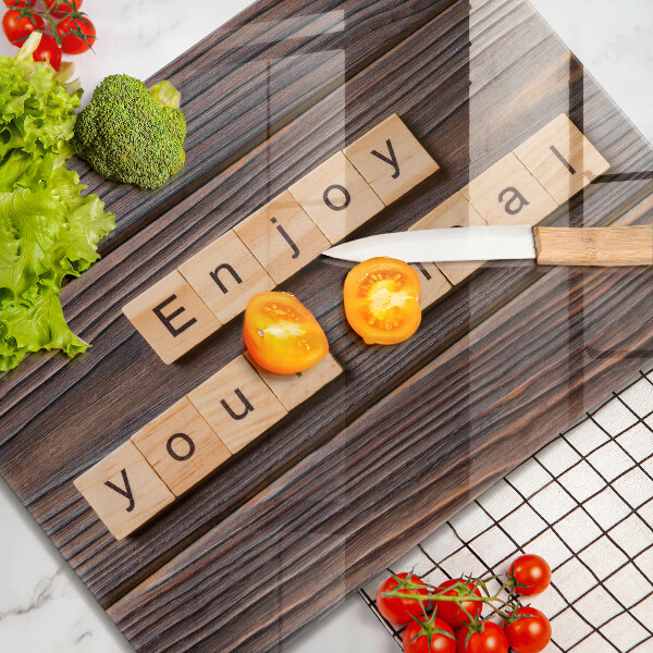 Sklo za sporák Enjoy your meal