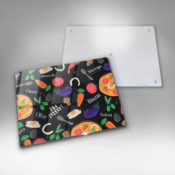 Kryt na varnou desku Jídlo ilustrace