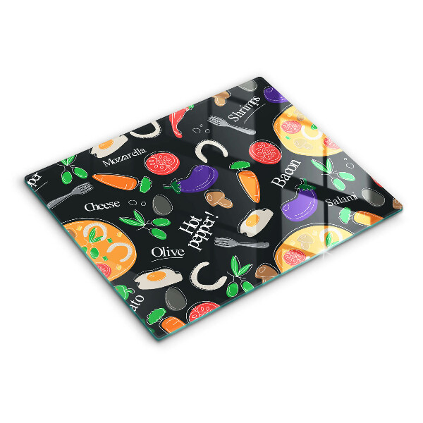 Kryt na varnou desku Jídlo ilustrace