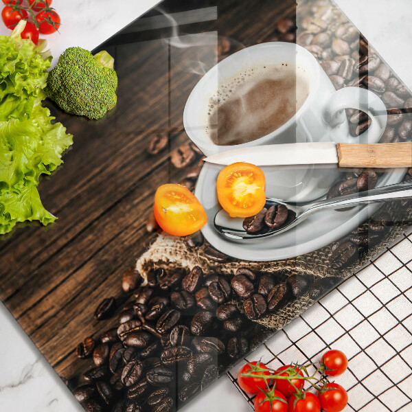 Sklo za sporák Šálek a kávová zrna