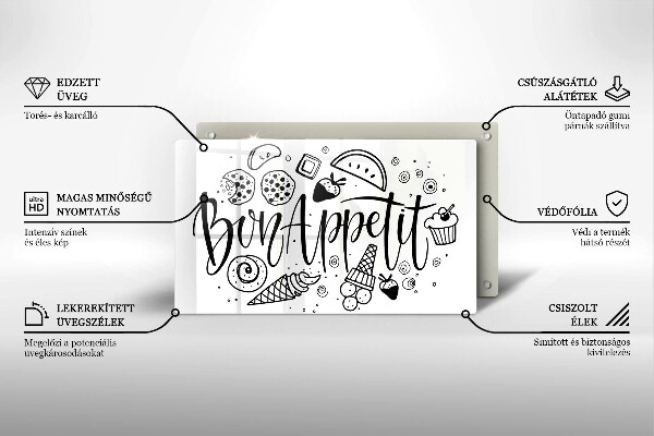 Sklo za sporák Bon appetit