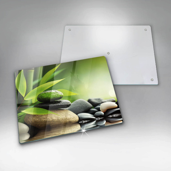 Sklo za sporák Zen bambusové kameny