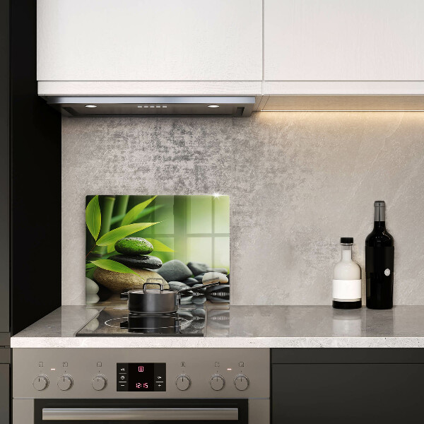 Sklo za sporák Zen bambusové kameny