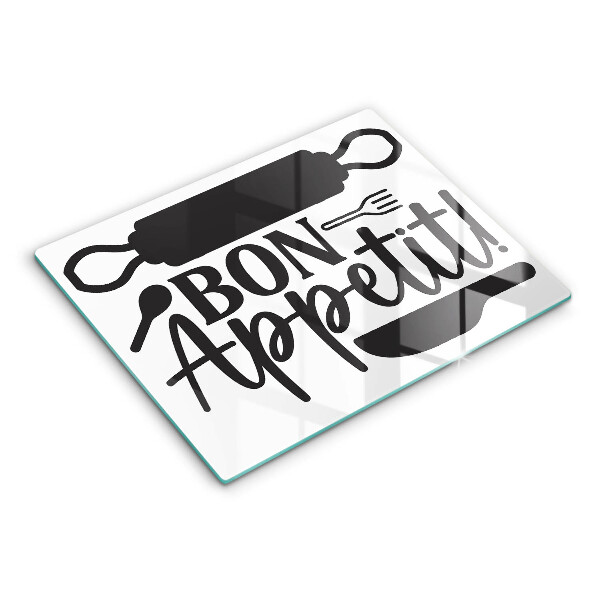 Sklo za sporák Bon appetit nápis