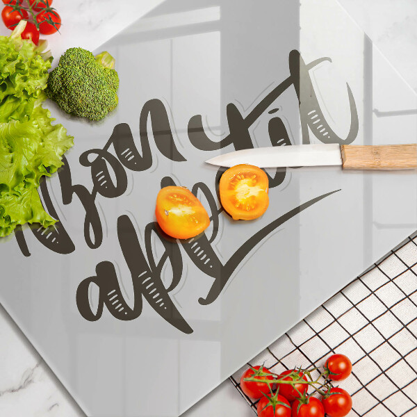 Deska za sporák Bon appetit nápis