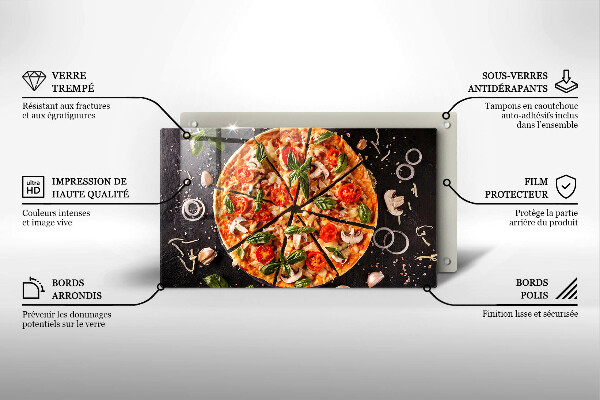 Deska za sporák Pizza s houbami