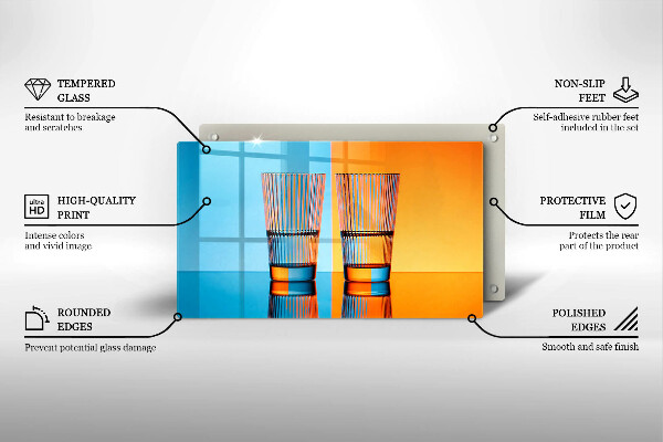 Deska za sporák Dvě sklenice vody