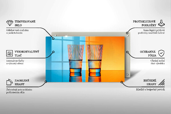 Deska za sporák Dvě sklenice vody