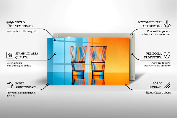 Deska za sporák Dvě sklenice vody