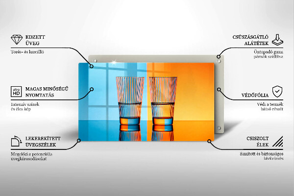 Deska za sporák Dvě sklenice vody