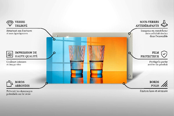 Deska za sporák Dvě sklenice vody