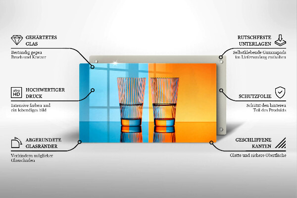 Deska za sporák Dvě sklenice vody