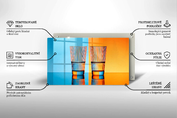 Deska za sporák Dvě sklenice vody
