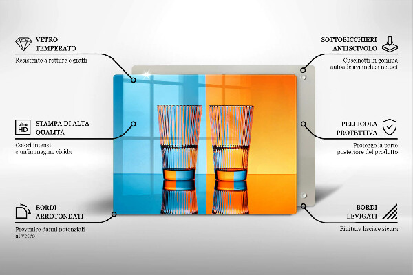 Deska za sporák Dvě sklenice vody