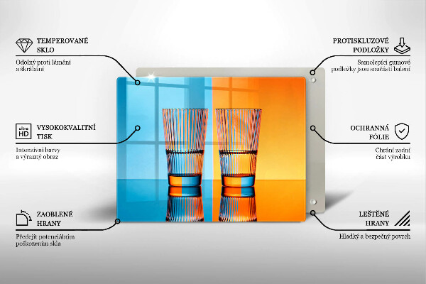 Deska za sporák Dvě sklenice vody