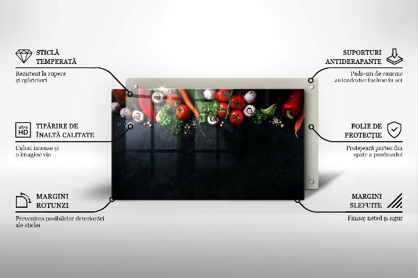 Deska za sporák Barevná zelenina
