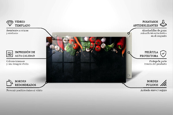 Deska za sporák Barevná zelenina