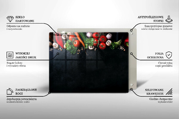 Deska za sporák Barevná zelenina