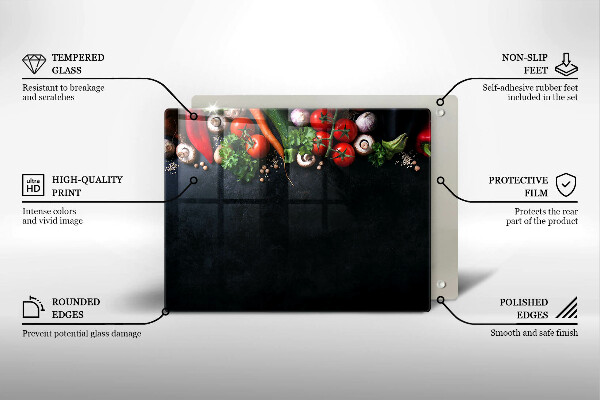 Deska za sporák Barevná zelenina