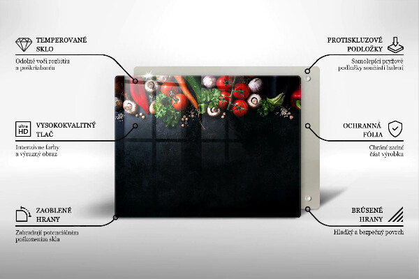 Deska za sporák Barevná zelenina