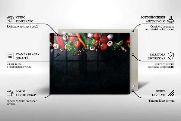 Deska za sporák Barevná zelenina