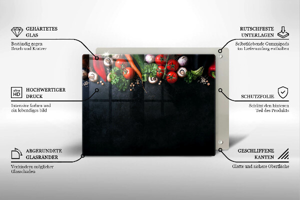 Deska za sporák Barevná zelenina