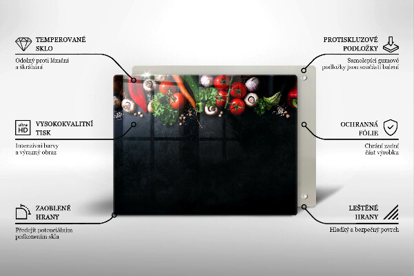 Deska za sporák Barevná zelenina