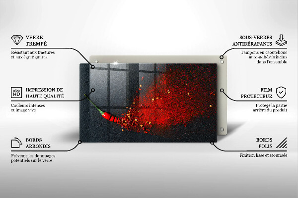 Sklo za sporák Čili paprička