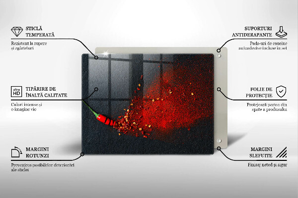 Sklo za sporák Čili paprička