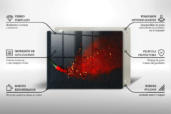 Sklo za sporák Čili paprička
