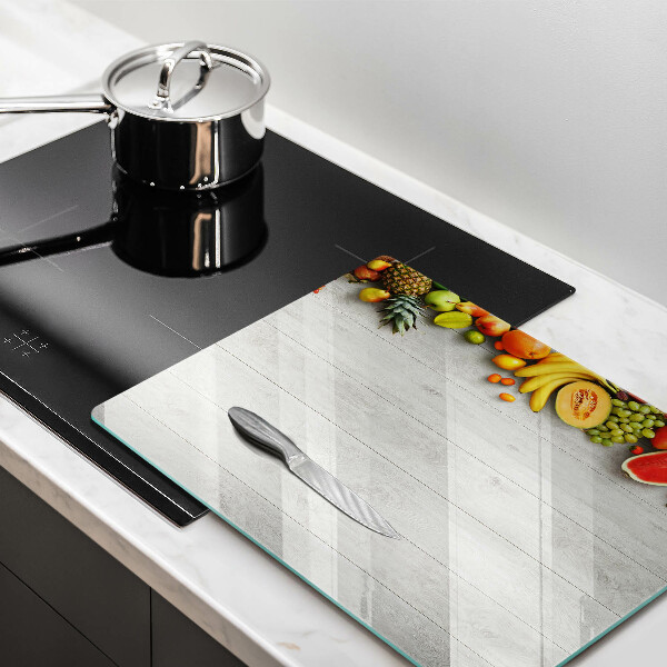 Sklo za sporák Ovoce na prknech