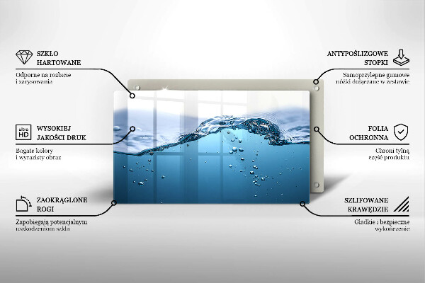 Sklo za sporák Modrá voda