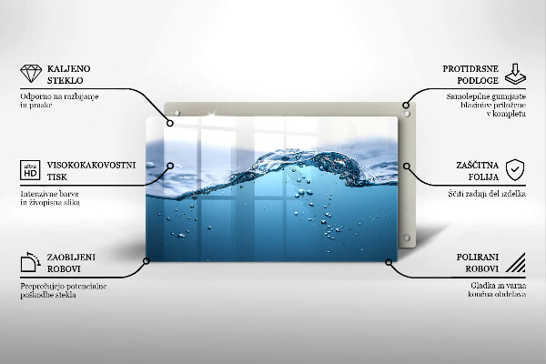 Sklo za sporák Modrá voda