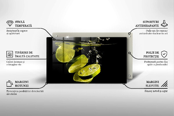 Sklo za sporák Limetky ve vodě