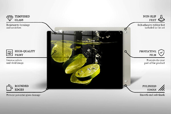 Sklo za sporák Limetky ve vodě