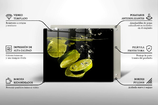 Sklo za sporák Limetky ve vodě