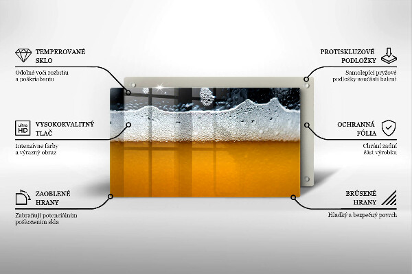 Sklo za sporák Pijte pivní pěnu