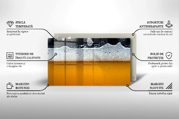 Sklo za sporák Pijte pivní pěnu