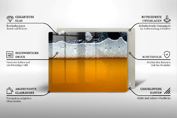 Sklo za sporák Pijte pivní pěnu