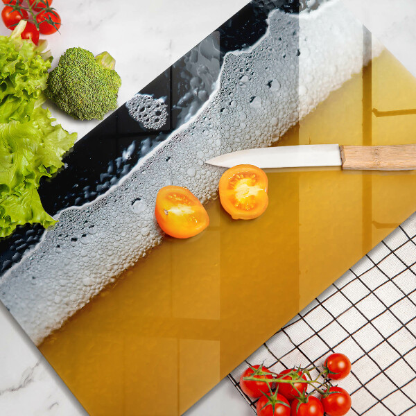 Sklo za sporák Pijte pivní pěnu