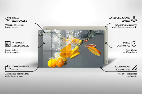 Sklo za sporák Citrony ve vodě