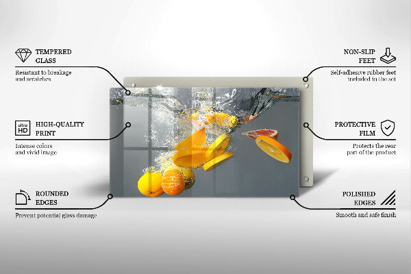 Sklo za sporák Citrony ve vodě