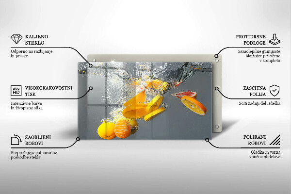 Sklo za sporák Citrony ve vodě